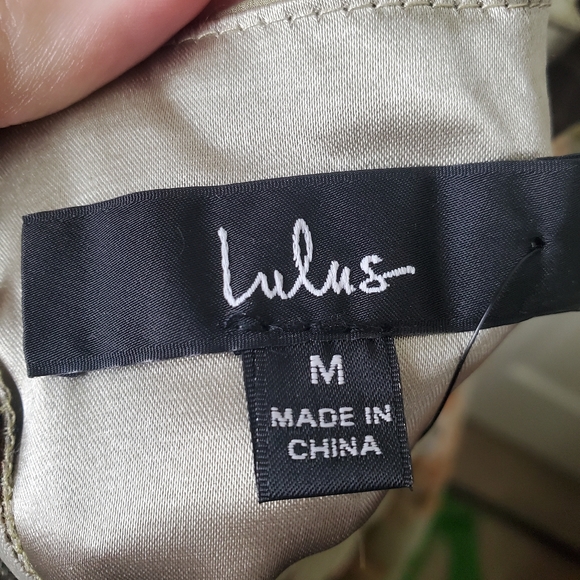 New Lulu's Mood of the Night Sage Green Floral Print Maxi Dress Size M - Picture 10 of 12